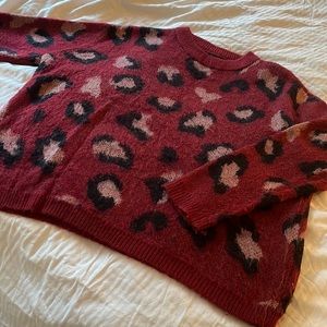 Animal print sweater